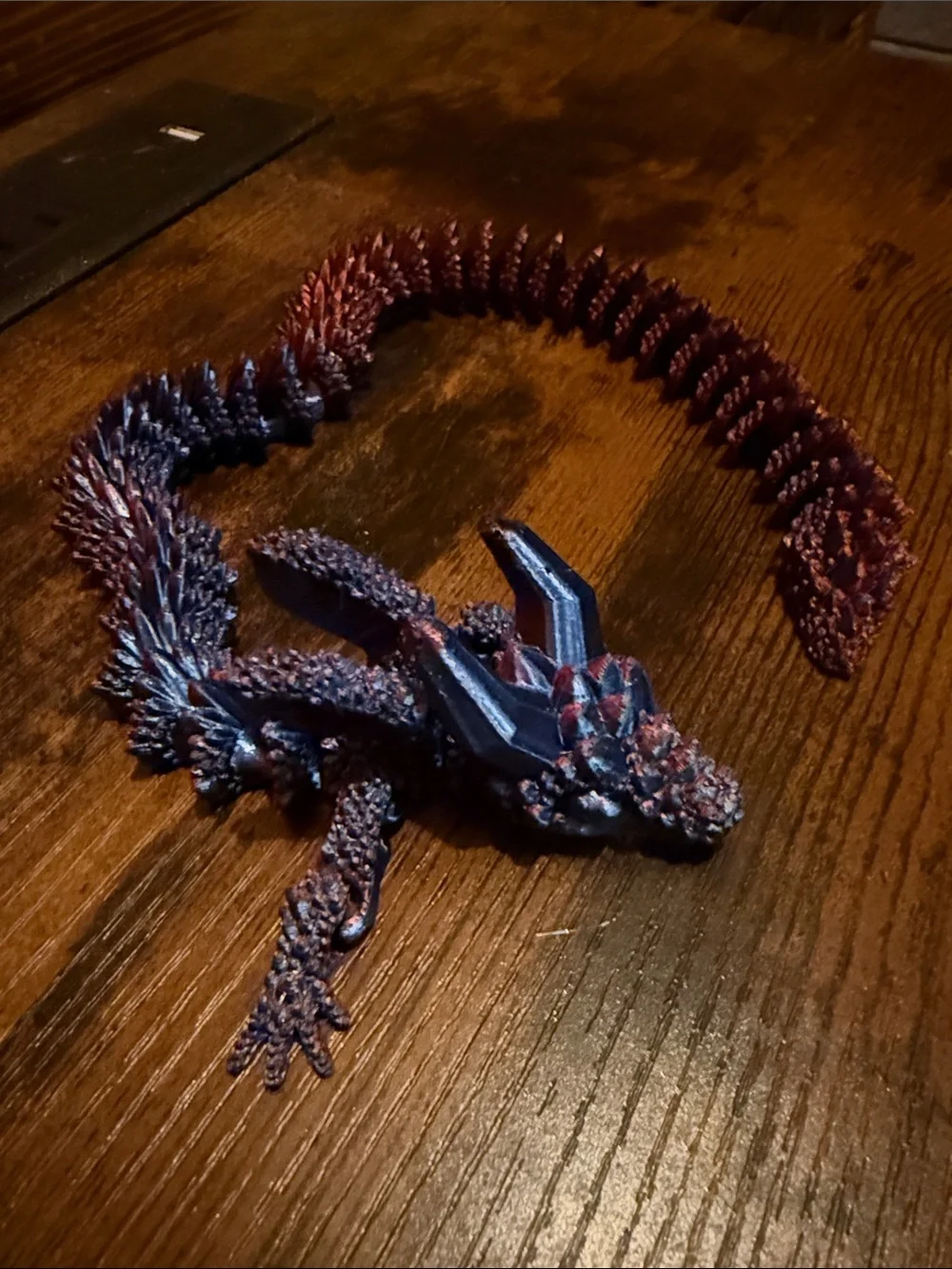 Multi color 3D printed Dragon fidget